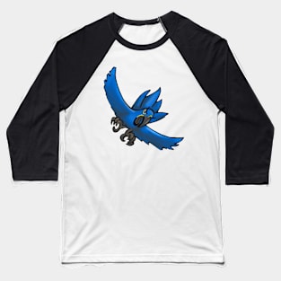 Colorful Cartoon Bird 7 Baseball T-Shirt